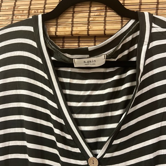 Stripped button down tie shirt - Picture 2 of 2